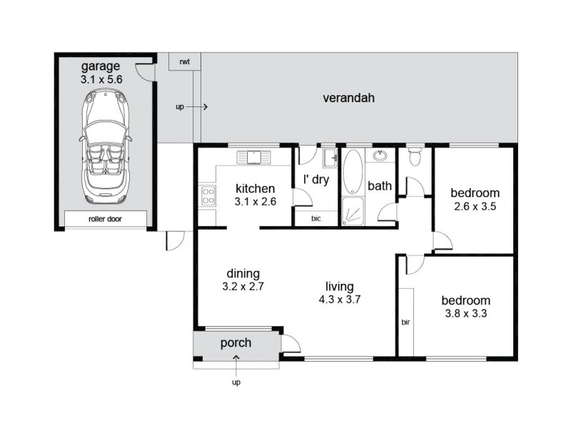 2/18 Fisher Street, Fullarton SA 5063 Floorplan