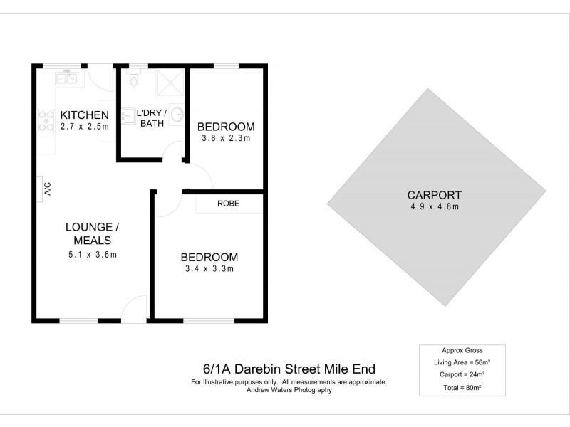 6/1a Darebin Street, Mile End SA 5031 Floorplan