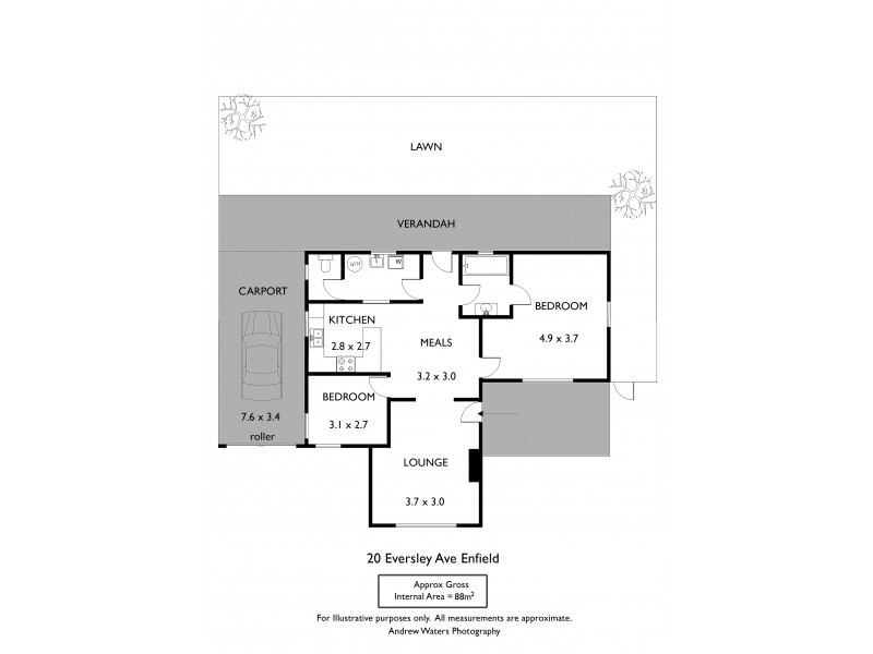 20 Eversley Avenue, Enfield SA 5085 Floorplan