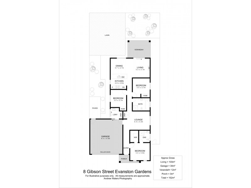 8 Gibson Street, Evanston Gardens SA 5116 Floorplan