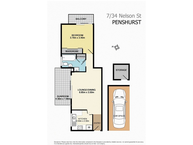 7/34 Nelson Street, Penshurst NSW 2222 Floorplan