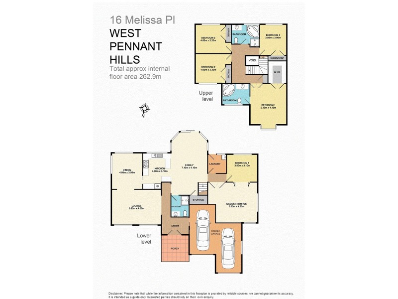 16 Melissa Place, West Pennant Hills NSW 2125 Floorplan
