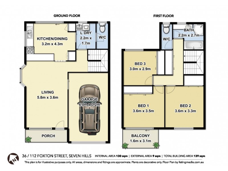 36/112 Foxton Street, Seven Hills QLD 4170 Floorplan