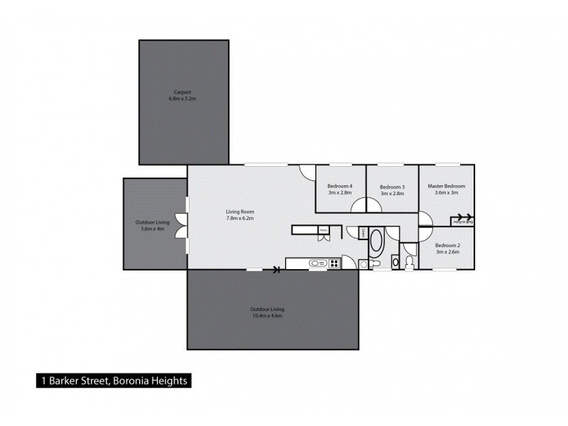 1 Barker Street, Boronia Heights QLD 4124 Floorplan