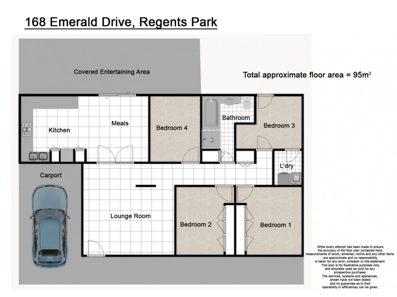 168 Emerald Drive, Regents Park QLD 4118 Floorplan