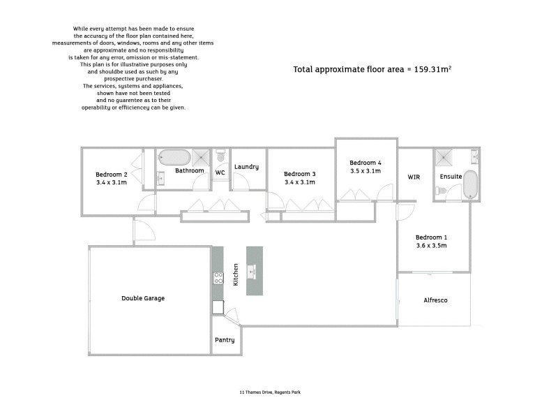 11 Thames Drive, Regents Park QLD 4118 Floorplan