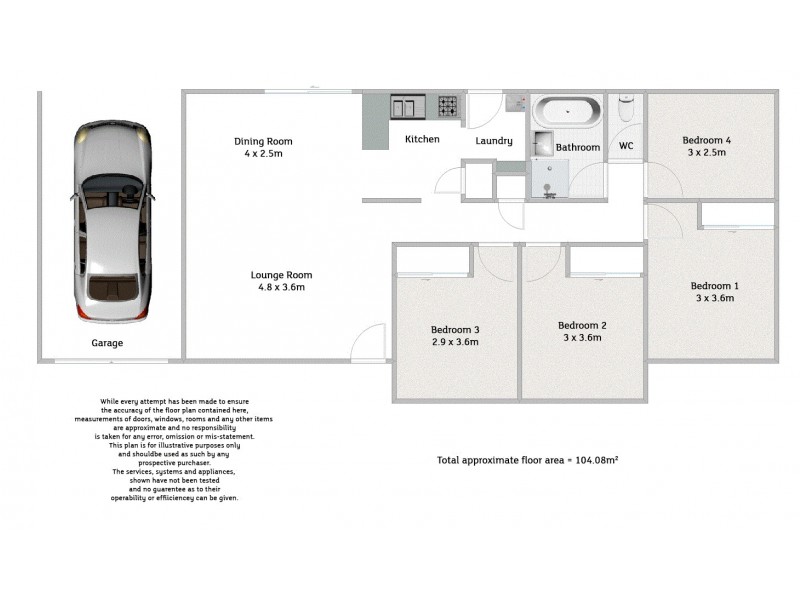 1 Hadley Court, Boronia Heights QLD 4124 Floorplan