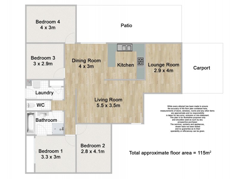75 Julie Street, Crestmead QLD 4132 Floorplan