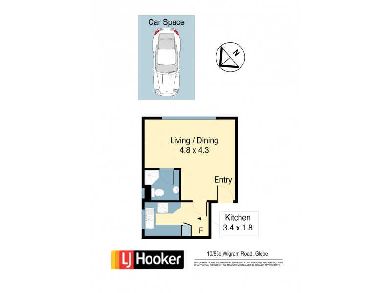 10/85c Wigram Rd, Glebe NSW 2037 Floorplan