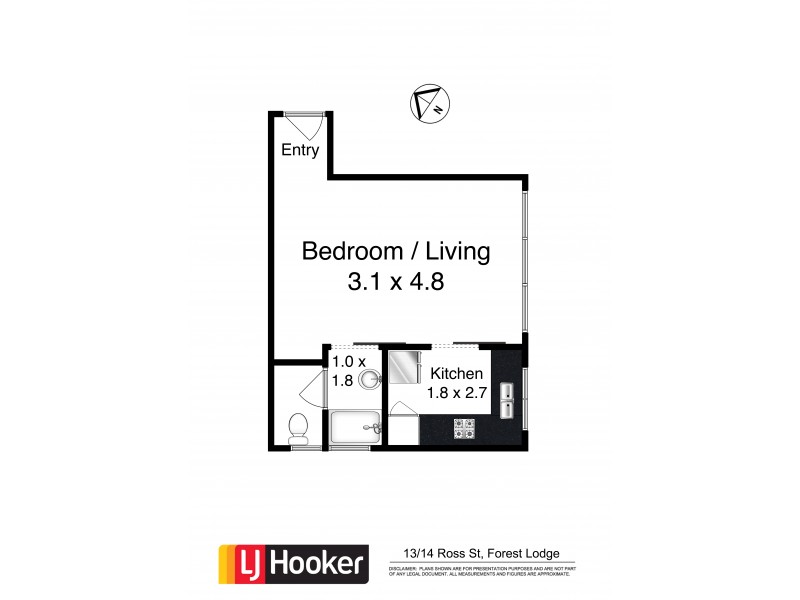 13/14 Ross St, Forest Lodge NSW 2037 Floorplan