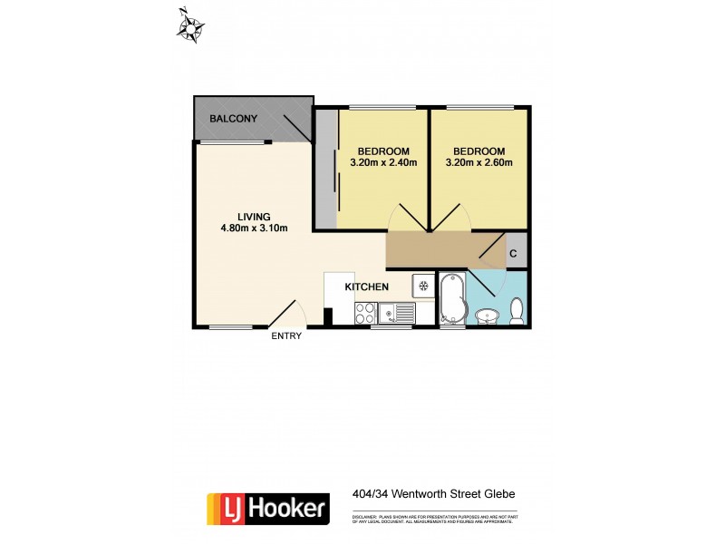 404/34 Wentworth Street, Glebe NSW 2037 Floorplan