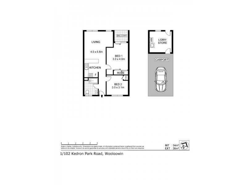 1/102 Kedron Park Road, Wooloowin QLD 4030 Floorplan