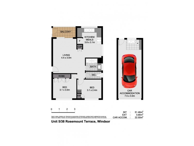 5/38 Rosemount Terrace, Windsor QLD 4030 Floorplan