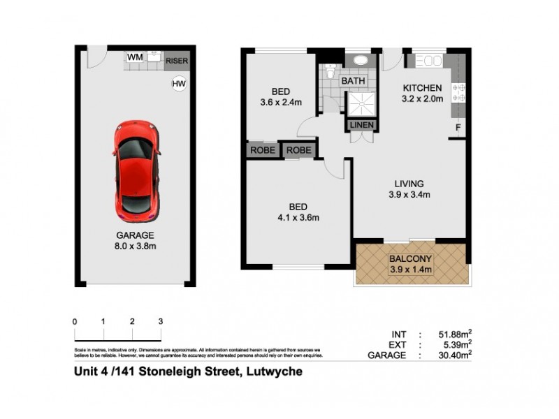 4/141 Stoneleigh Street, Lutwyche QLD 4030 Floorplan