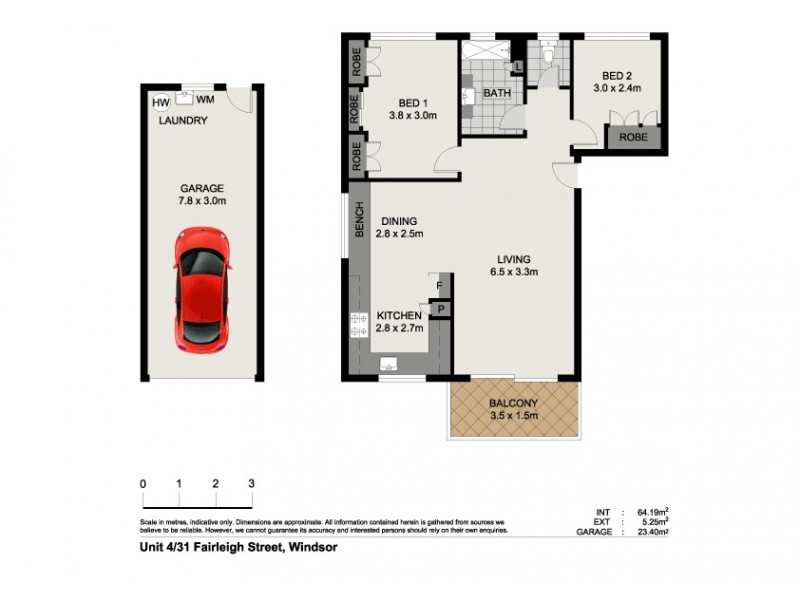 4/31 Fairleigh Street, Windsor QLD 4030 Floorplan