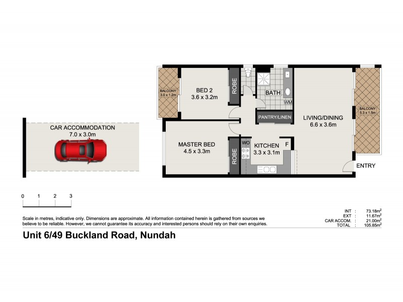 6/49 Buckland Road, Nundah QLD 4012 Floorplan