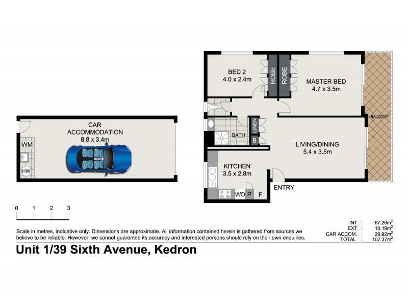 1/39 Sixth Avenue, Kedron QLD 4031 Floorplan