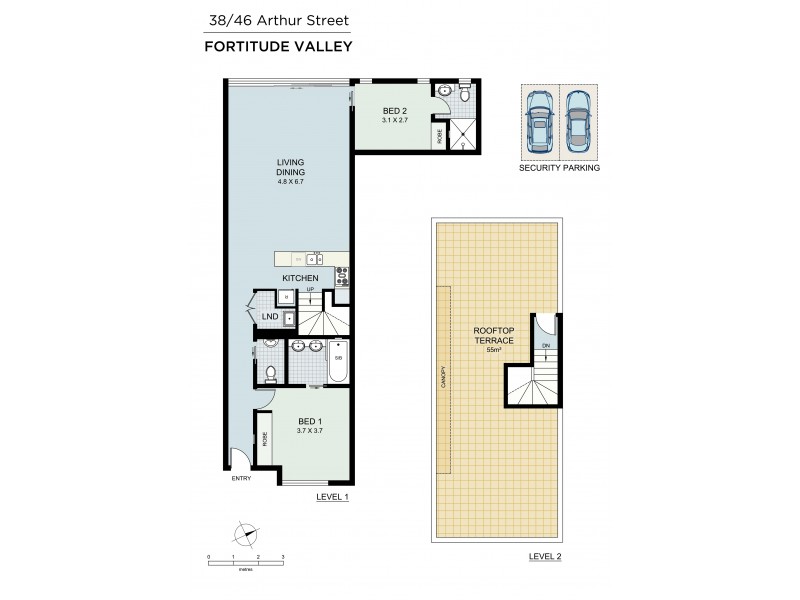 Unit 38/46 Arthur Street, Fortitude Valley QLD 4006 Floorplan