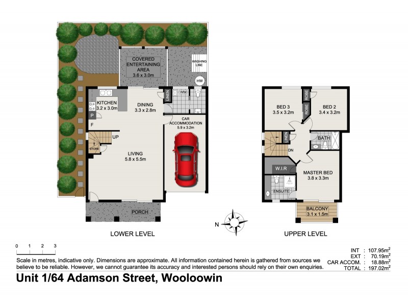 1/64 Adamson Street, Wooloowin QLD 4030 Floorplan