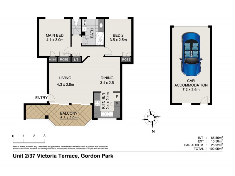Unit 2/37 Victoria Terrace, Gordon Park QLD 4031 Floorplan