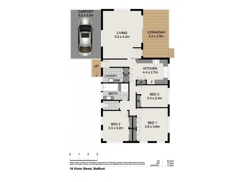 16 Victor Street, Stafford QLD 4053 Floorplan