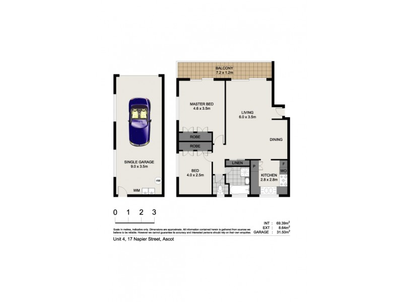 4/17 Napier Street, Ascot QLD 4007 Floorplan
