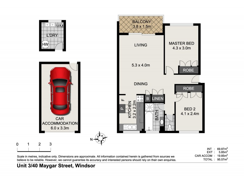 3/40 Maygar Street, Windsor QLD 4030 Floorplan