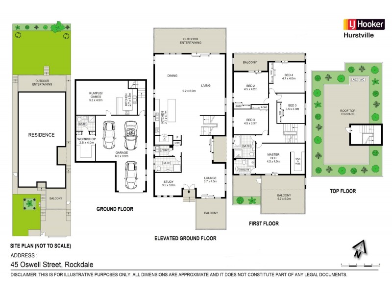 45 Oswell Street, Rockdale NSW 2216 Floorplan