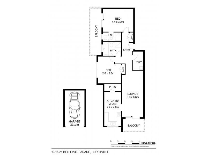 Unit 13/15-21 Bellevue Parade, Hurstville NSW 2220 Floorplan