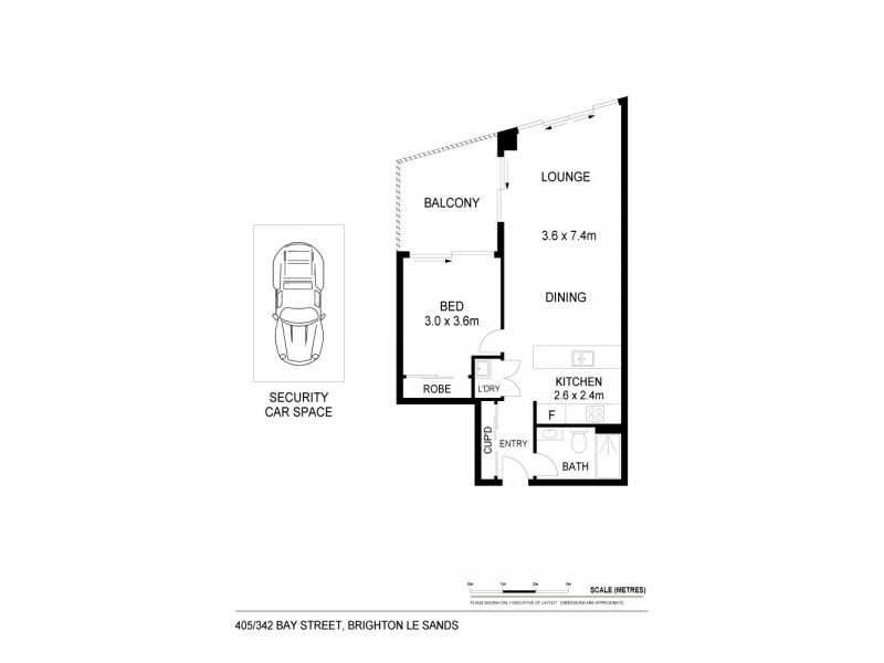Unit 405/342-44 Bay Street, Brighton-le-sands NSW 2216 Floorplan