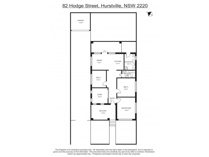 82 Hodge Street, Hurstville NSW 2220 Floorplan