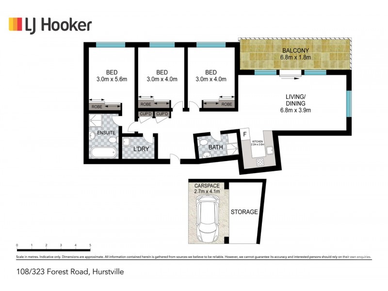 108/323 Forest Road, Hurstville NSW 2220 Floorplan