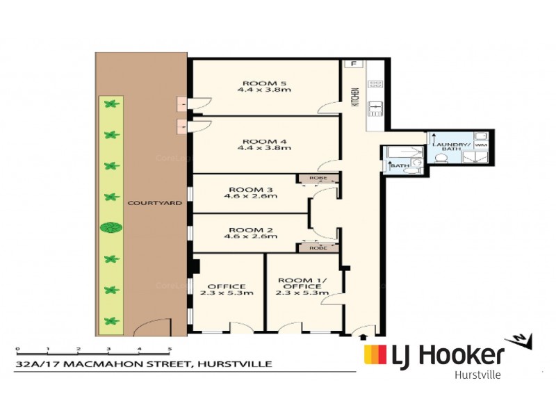 32a/17 Macmahon Street, Hurstville NSW 2220 Floorplan