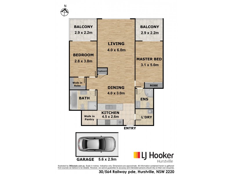30/564 Railway Parade, Hurstville NSW 2220 Floorplan
