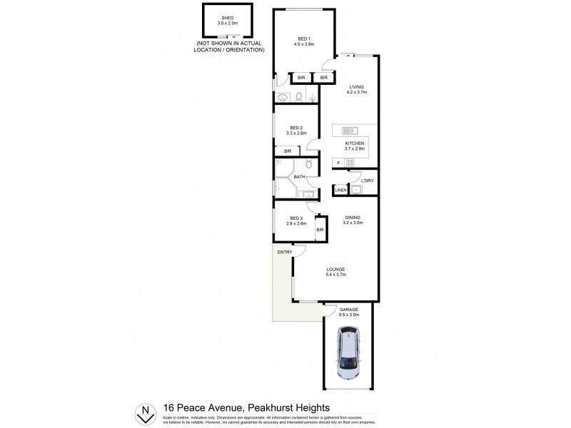 16 Peace Avenue, Peakhurst Heights NSW 2210 Floorplan