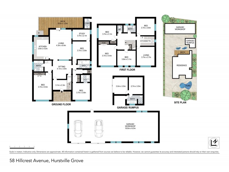 58 Hillcrest Avenue, Hurstville Grove NSW 2220 Floorplan