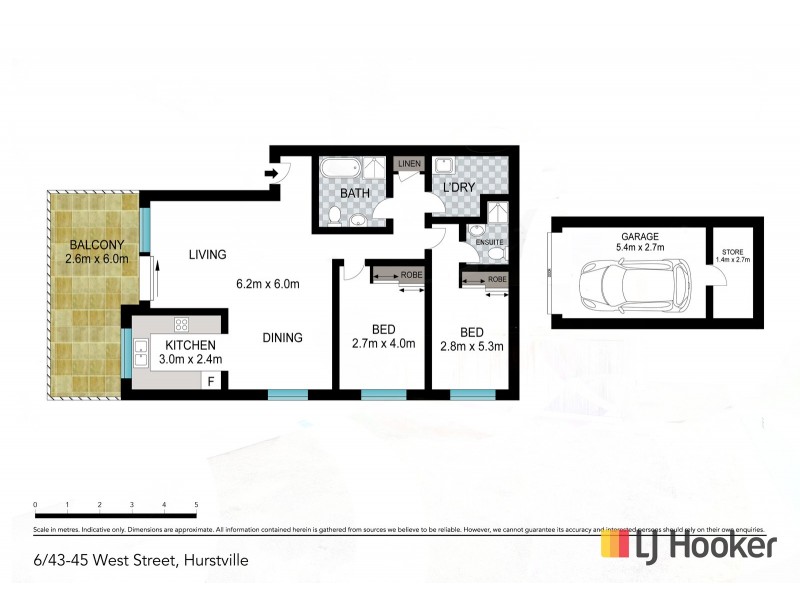 6/43-45 West Street, Hurstville NSW 2220 Floorplan