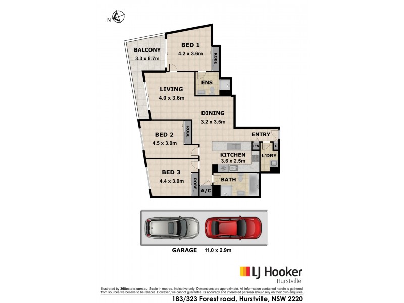 183/323 Forest Road, Hurstville NSW 2220 Floorplan