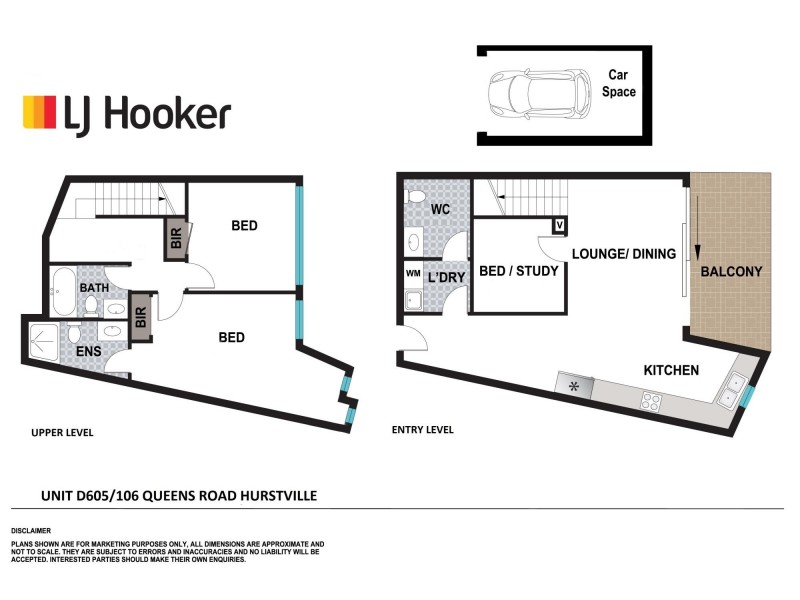 D605/106 Queens Road, Hurstville NSW 2220 Floorplan