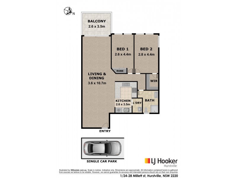 1/24-28 Millett Street, Hurstville NSW 2220 Floorplan