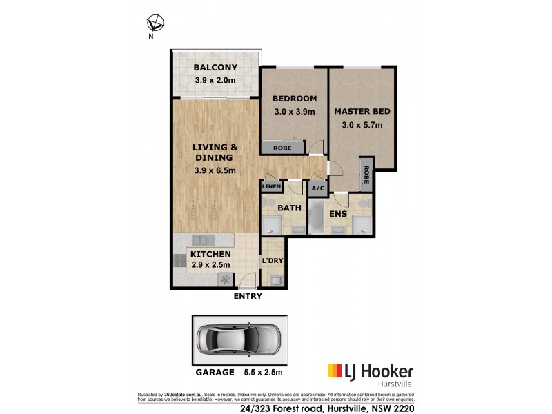 24/323 Forest Road, Hurstville NSW 2220 Floorplan