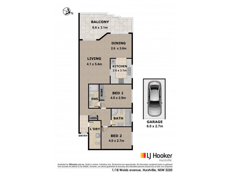 1/18 Woids Avenue, Hurstville NSW 2220 Floorplan