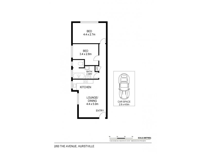 2/60 The Avenue, Hurstville NSW 2220 Floorplan
