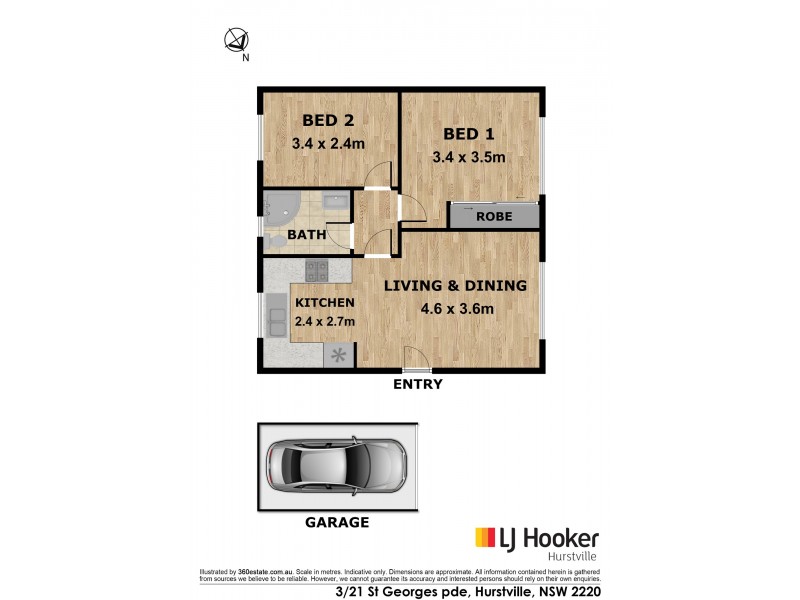 3/21 St Georges Parade, Hurstville NSW 2220 Floorplan