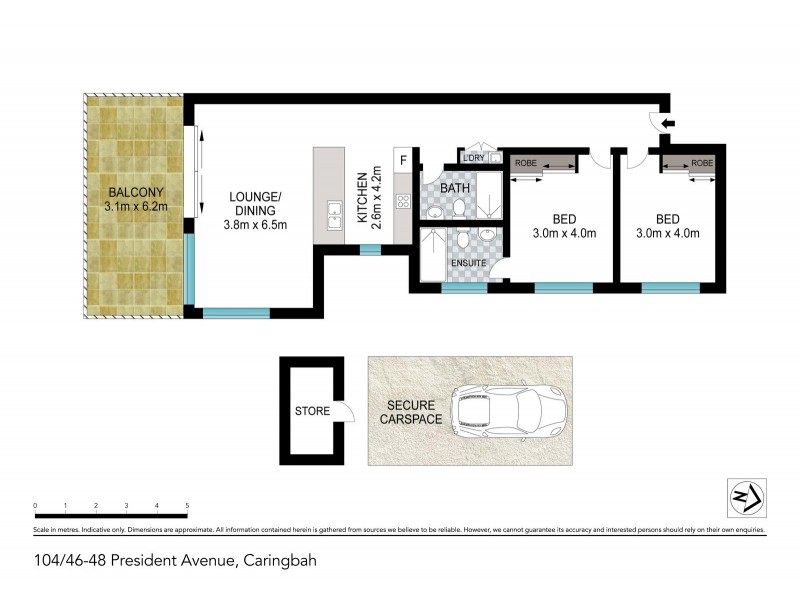 104/46-48 President Avenue, Caringbah NSW 2229 Floorplan