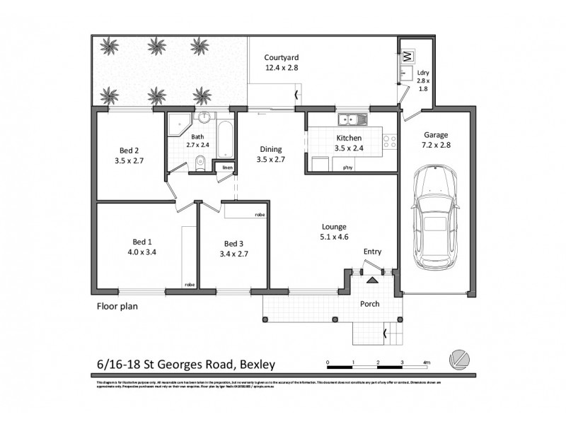 6/16-18 St Georges Road, Bexley NSW 2207 Floorplan