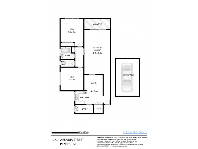 1/14 Arcadia Street, Penshurst NSW 2222 Floorplan