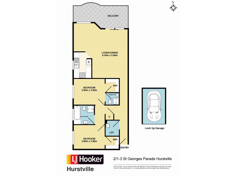 2/1-3 St Georges Parade, Hurstville NSW 2220 Floorplan