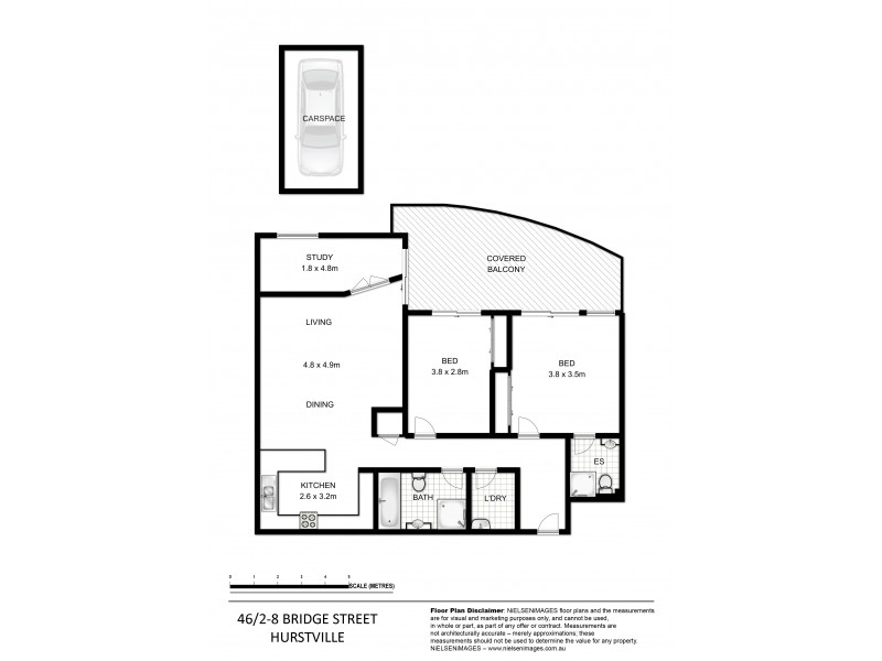 46/2-8 Bridge Street, Hurstville NSW 2220 Floorplan