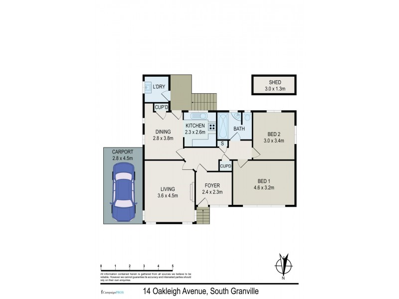14 Oakleigh Avenue, Granville NSW 2142 Floorplan